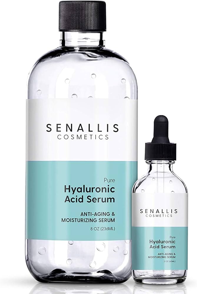 Amazon.com: Hyaluronic Acid Serum 8 fl oz And 2 fl oz, Made From