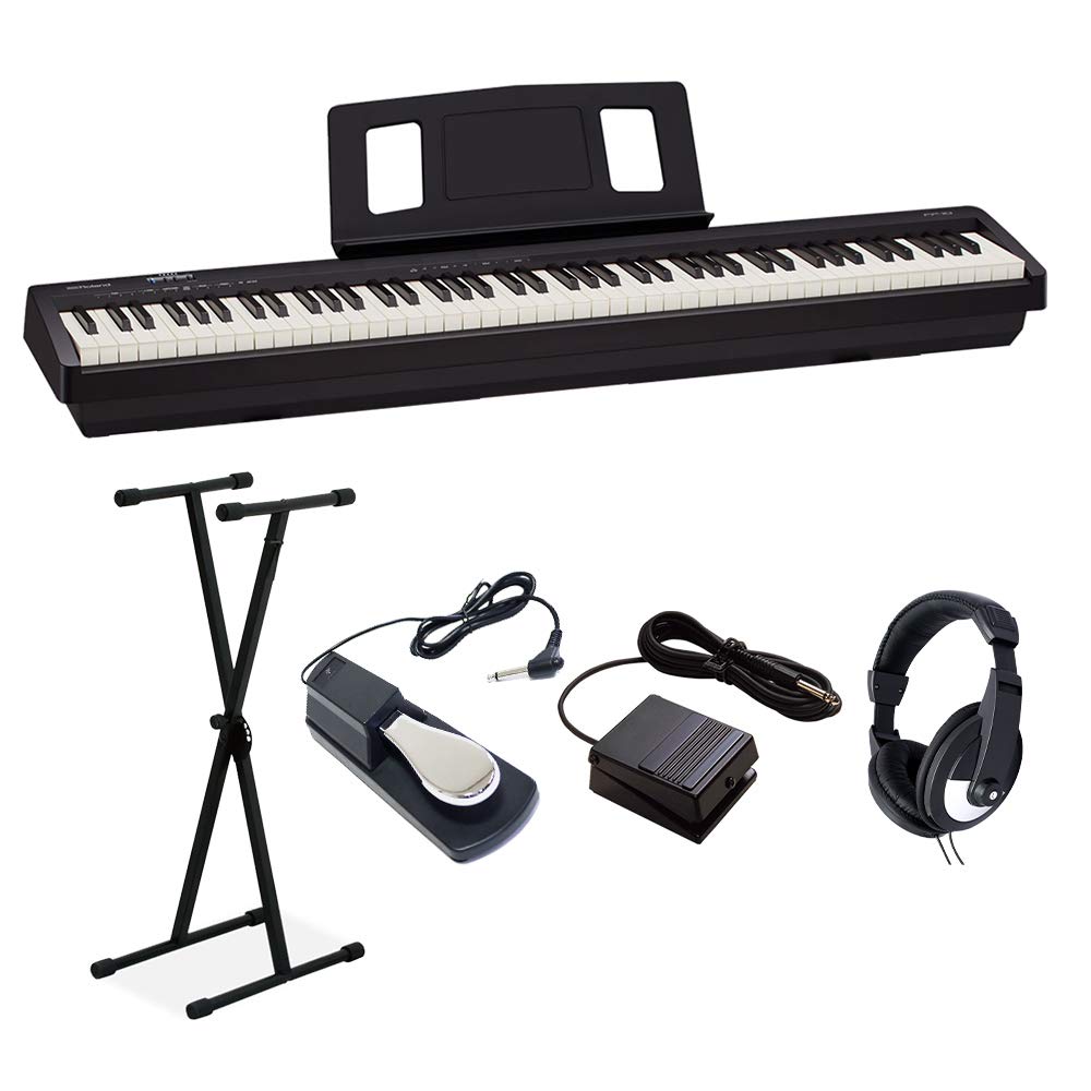 Amazon | Roland FP-10 BK Xスタンド・ダンパーペダル・ヘッドホン