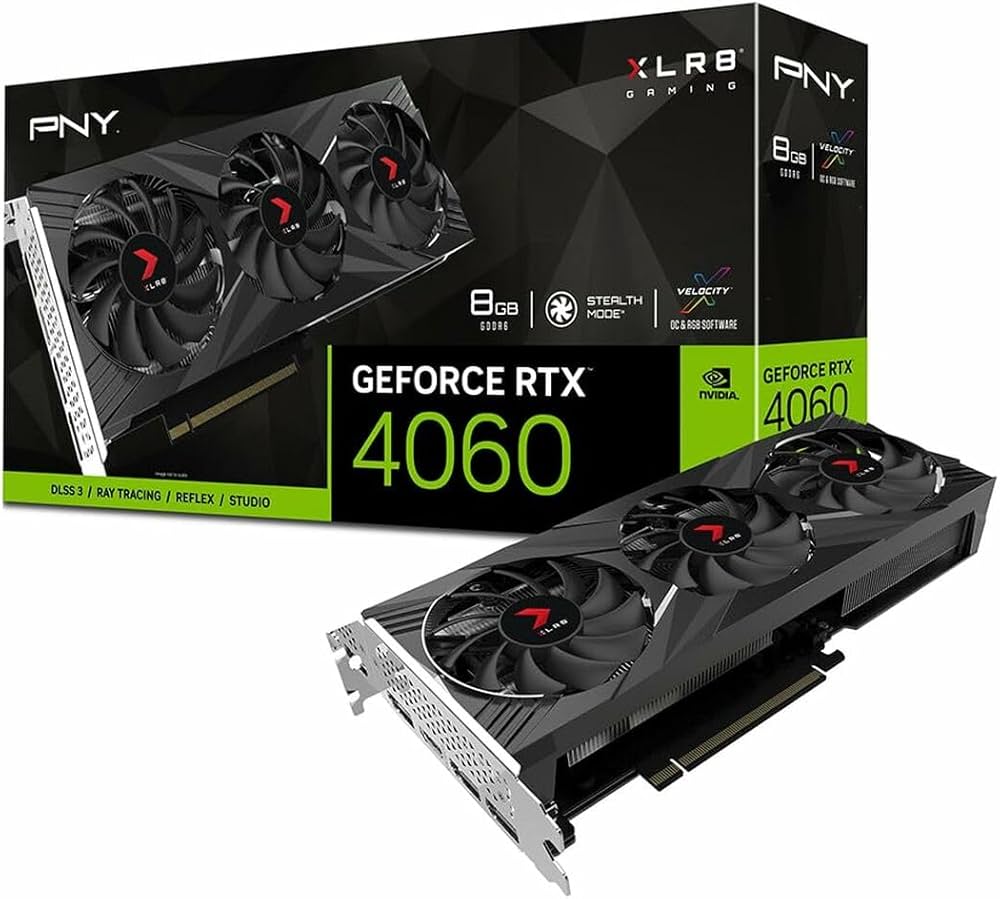 Amazon | PNY GEFORCE RTX™ 4060 8GB XLR8 Gaming VERTO RGB トリプル