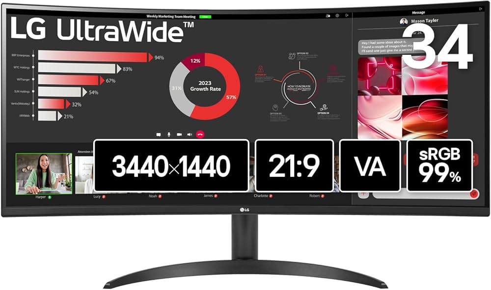 Amazon.co.jp: LG ウルトラワイドモニター UltraWide Monitor 34WR50QK