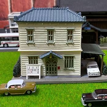 Amazon | Nゲージ ジオラマセット 昭和の街並み ジオコレ建物 車 人