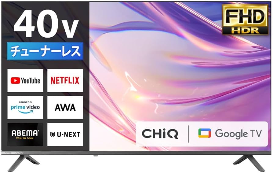 Amazon.co.jp: チューナーレス テレビ 40型 Googleテレビ 40インチ