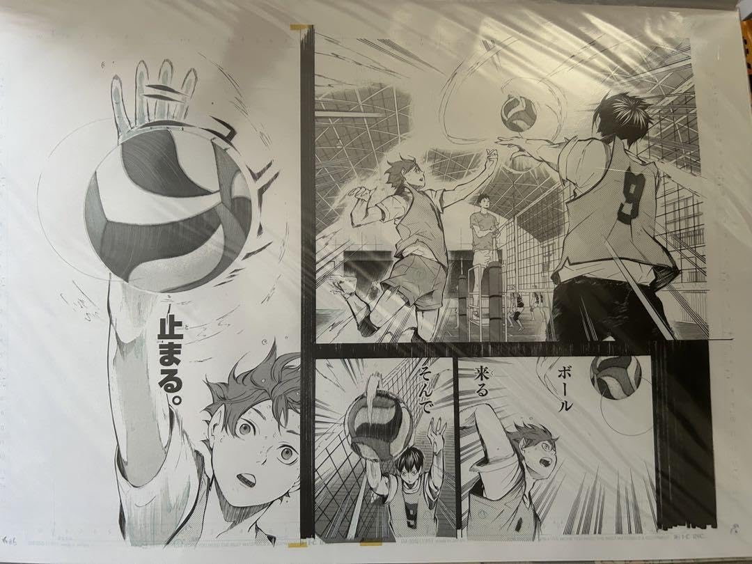 Amazon.co.jp: ハイキュー 複製原稿 4枚セット 烏野 : おもちゃ