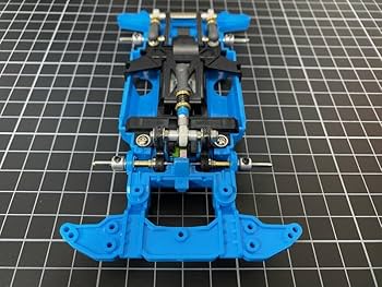 Amazon | 高精度 ミニ四駆 一部CNC加工仕上げ MSシャーシ ライトブルー