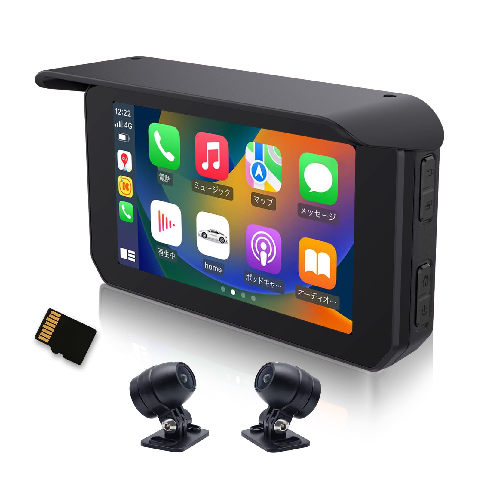 Amazon.co.jp: バイクドライブレコーダー【Carplay&Android Auto対応