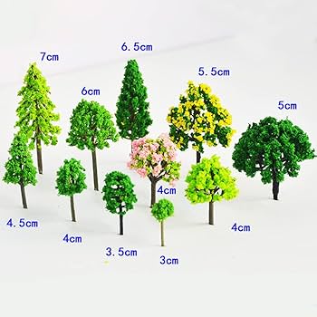 Amazon | 森林 模型用樹木 55本 ジオラマ 模型 木 森 材料 キット 鉄道