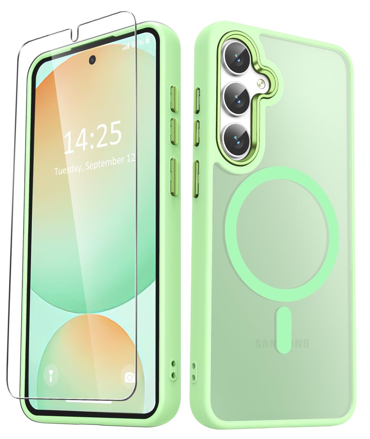 Amazon.com: YENAPOON for Samsung Galaxy S25 Case, Matte Magnetic