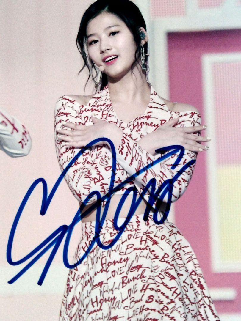 TWICE サナ 直筆サイン ワイドチェキ Sana Signed Checki TWICE サナ