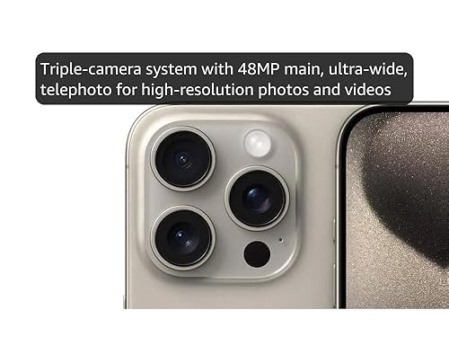 Amazon.com: Apple iPhone (Renewed Premium) 15 Pro, 512GB, Natural