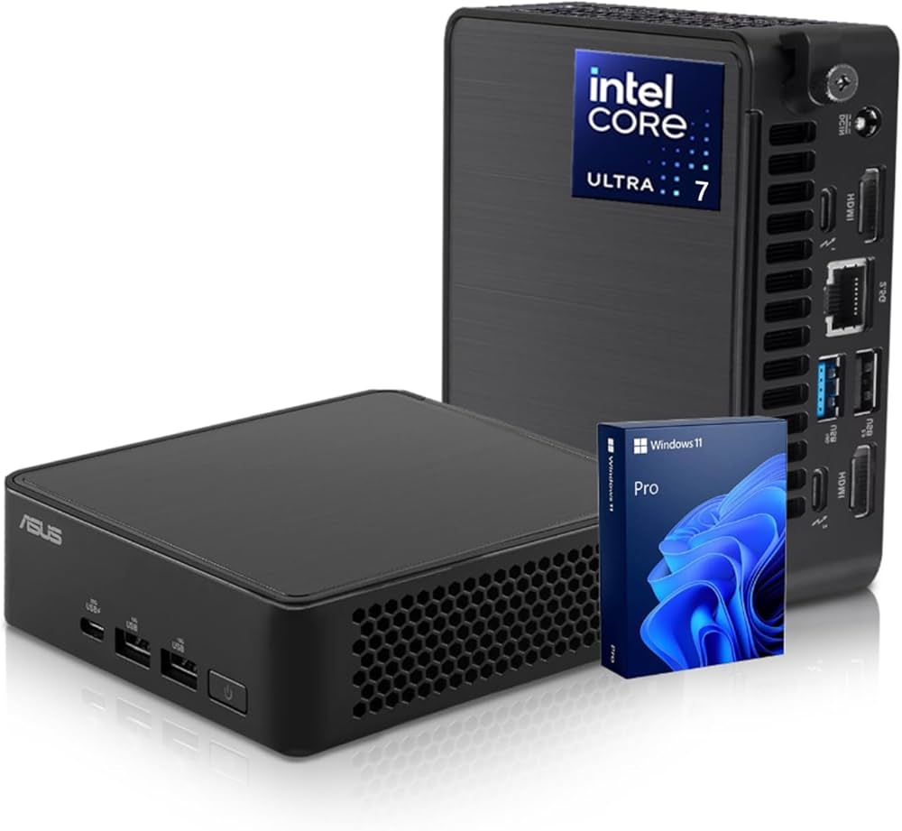 ASUS NUC 14 Pro AI Mini PC, Intel Ultra 7 155H Mini Desktop, 64GB