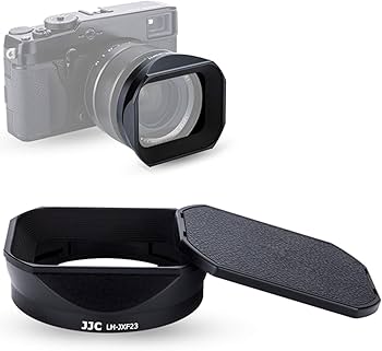 Amazon | JJC メタル 正方形 レンズフード + フードキャップ 富士