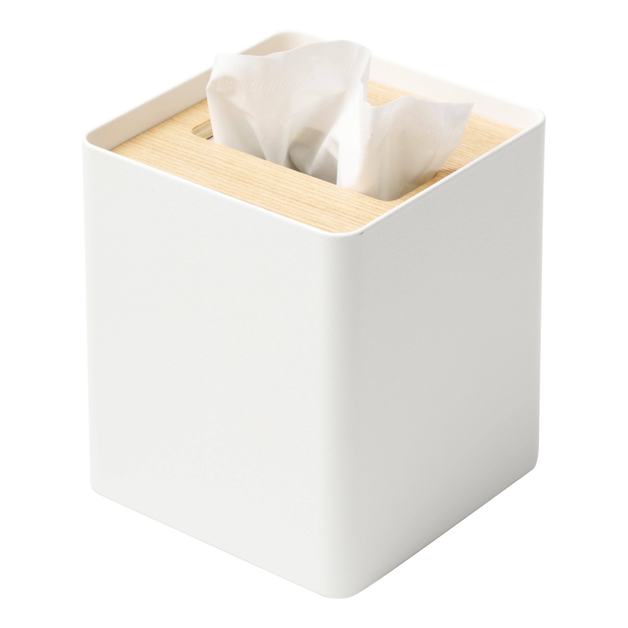 Amazon.com: Yamazaki Home Rin Reusable Tissue Box Cover Metal