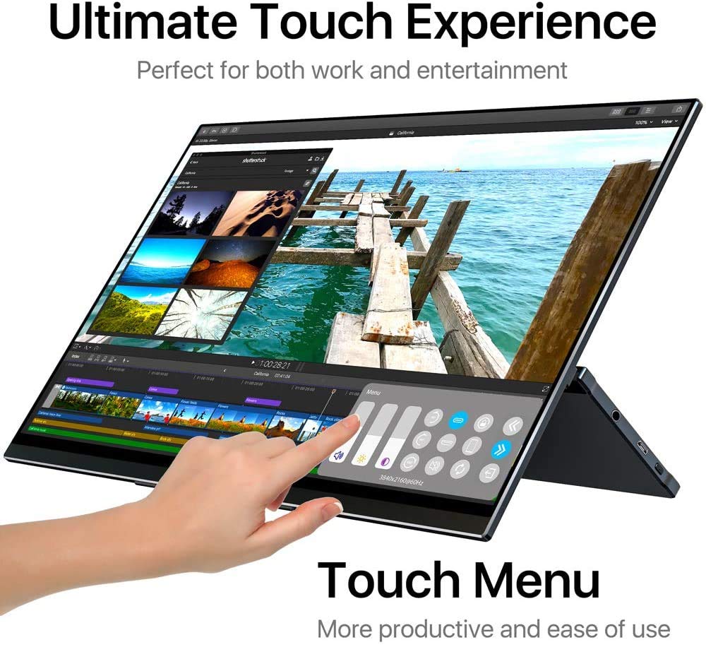 Amazon.co.jp: モバイルモニター モバイルディスプレイ cocopar 4K