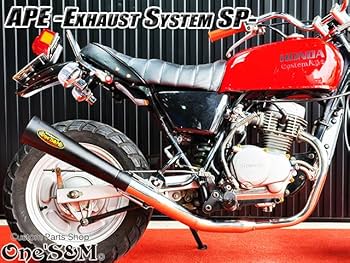 Amazon | W2-33BK APE50 エイプ50 専用 マフラー 手曲げ ワンズ管SP