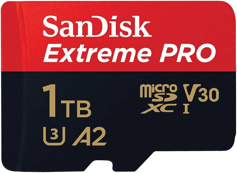 Sandisk MicroSDXC Extreme Pro 1TB (A2/V30/U3/R170/W90) + adaptador