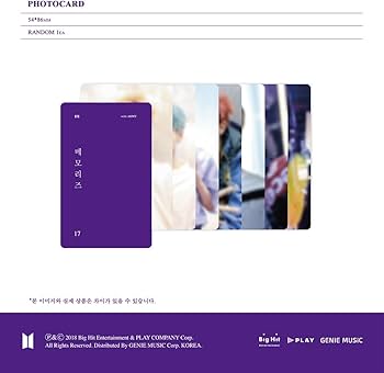 Amazon.com: BigHit BTS Memories of 2017 DVD 5DVD+Photobook+Paper