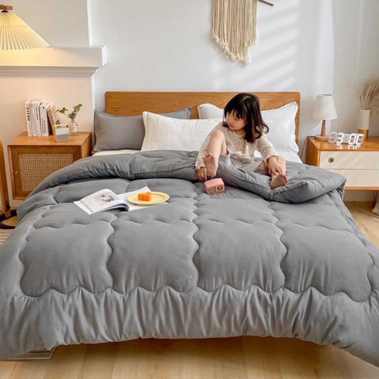 Amazon｜SCTX 洗える掛け布団 キングサイズ 220*240*3.5kg 通年使える