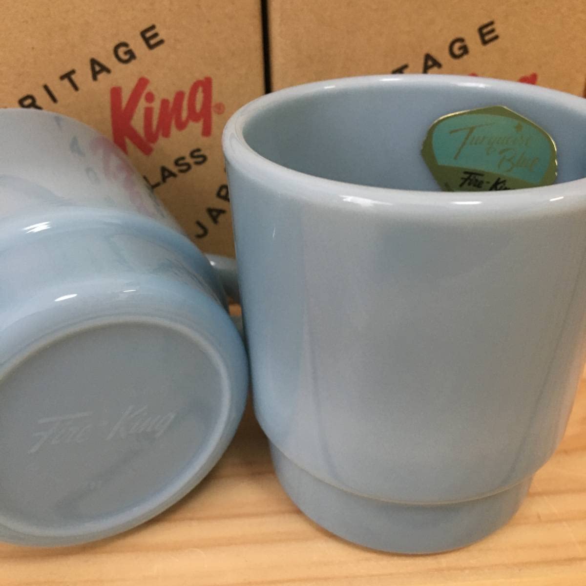 Amazon | 2個セット Fire King Japan ファイヤーキングジャパン ブルー