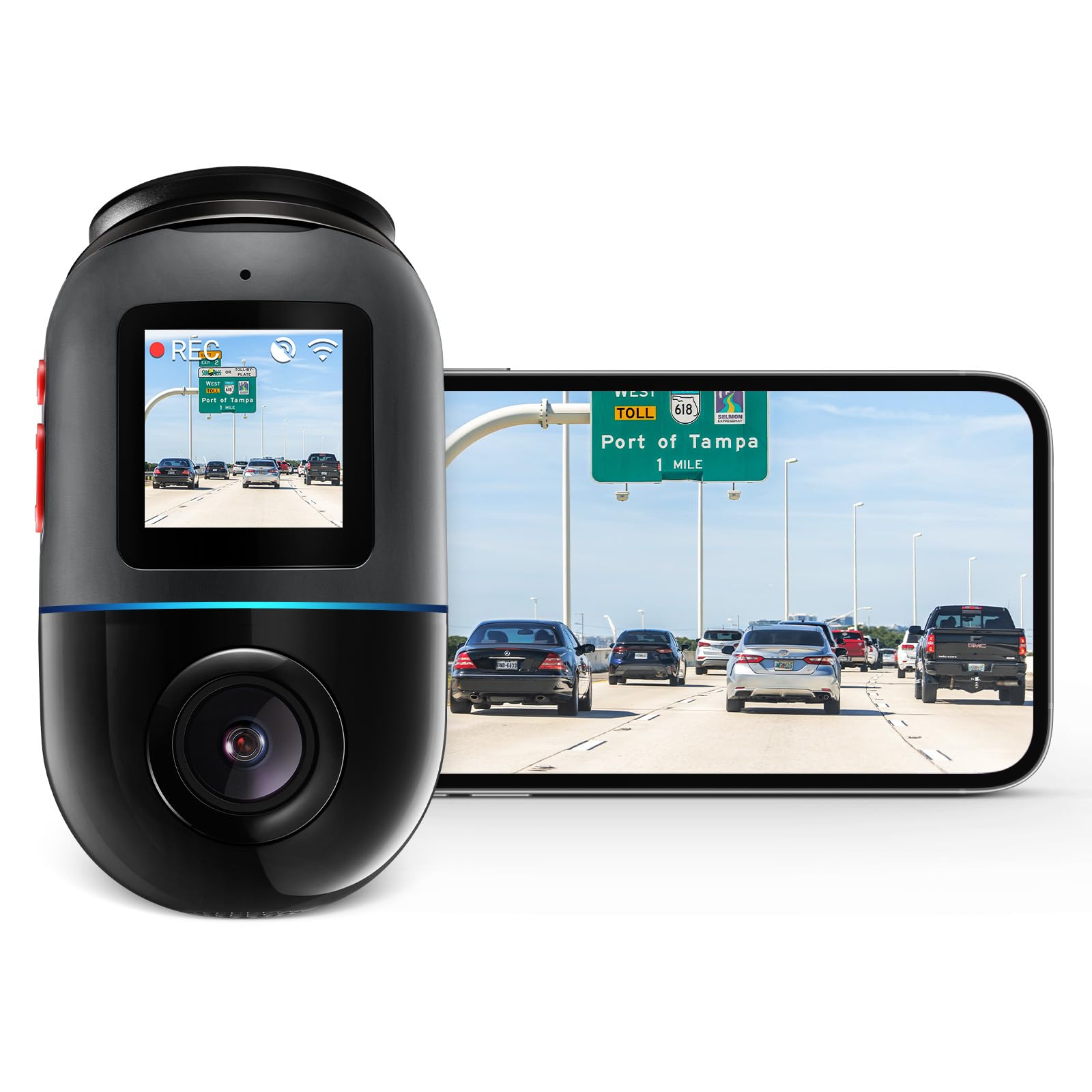 70mai Dash Cam Omni,360° Rotating, Superior Night Vision,Time
