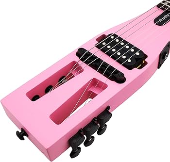 Amazon | Anygigポータブルトラベルエレキギター 82CM 1.6KG ピンク