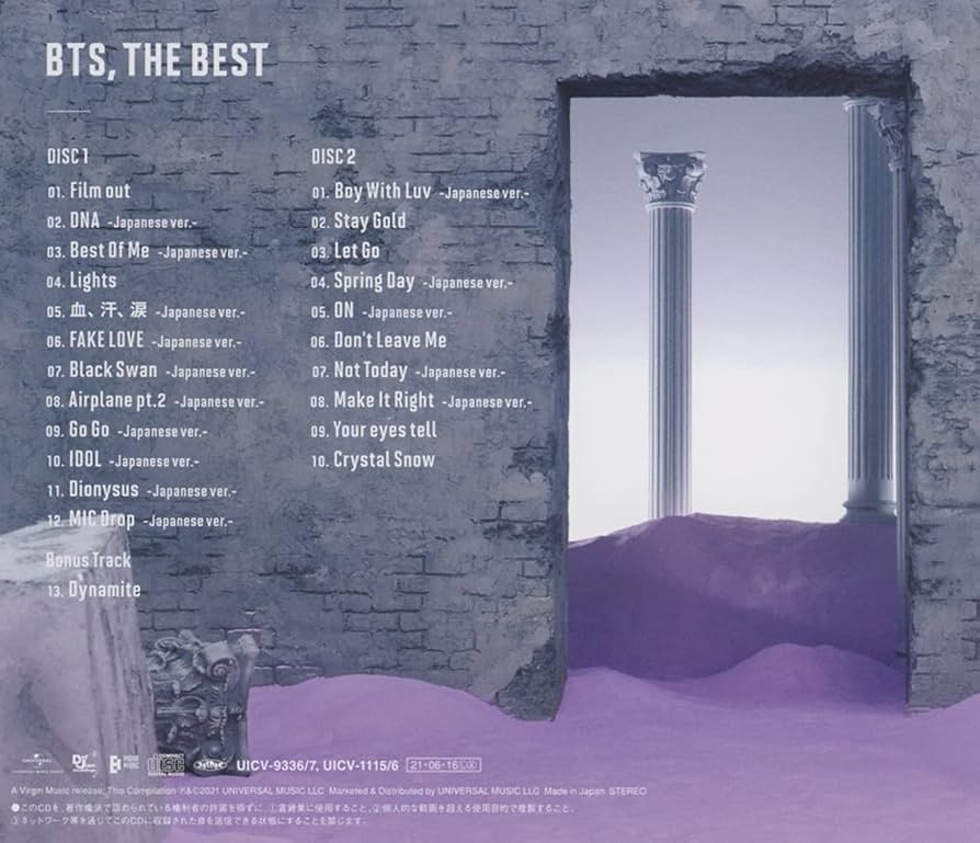 Amazon.co.jp: BTS, THE BEST (通常盤・初回プレス)(2CD): ミュージック