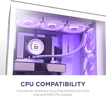 NZXT KRAKEN Elite RGB 360 White Simple Water Cooling CPU Cooler RL