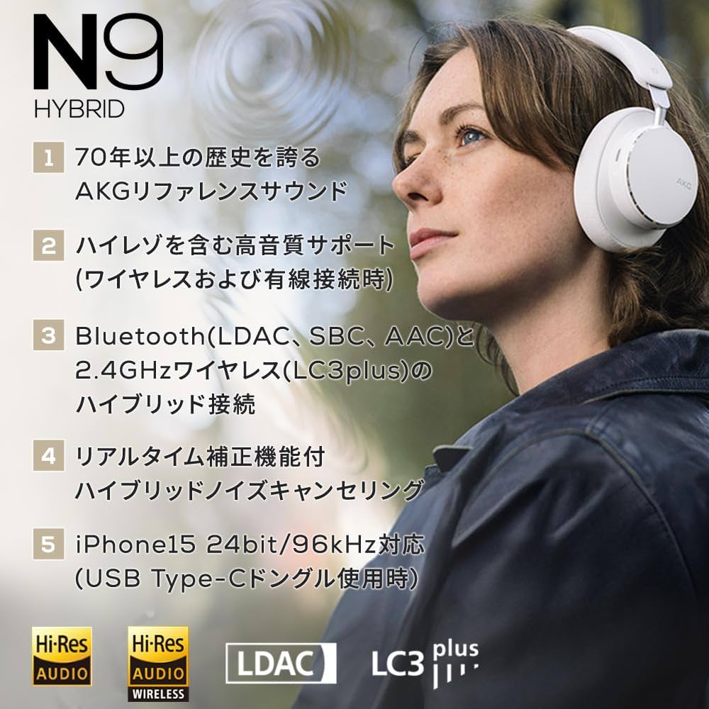 Amazon.co.jp: AKG N9 HYBRID ワイヤレス オーバーイヤーヘッドホン