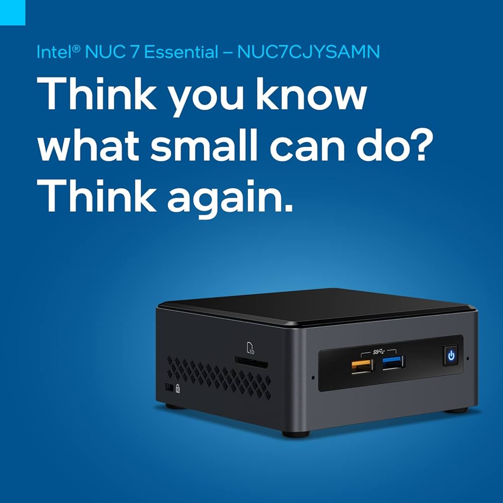 Intel Nuc 7 Essential Mini Pc-Boxnuc7Cjysamn with Windows 11