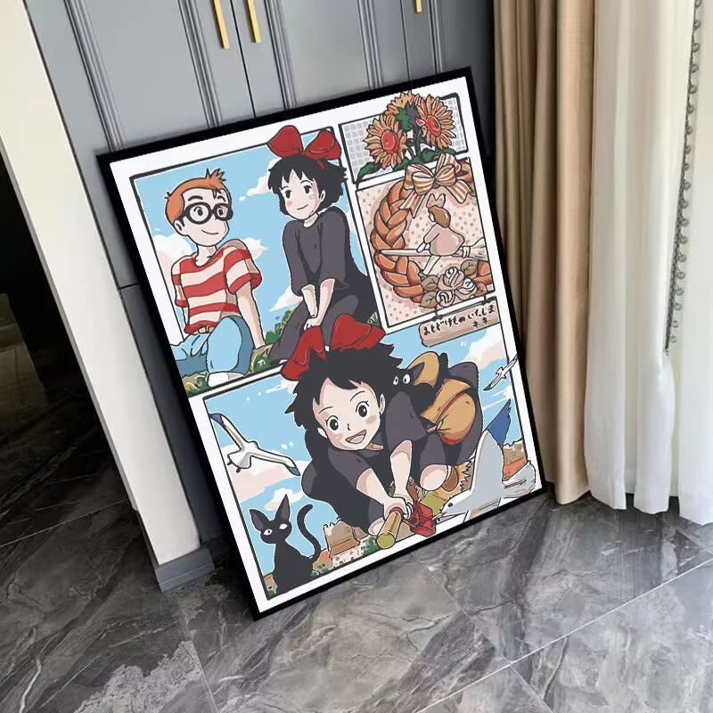 Amazon.co.jp: Xmmxqiao ダイヤモンドアート キット 魔女の宅急便