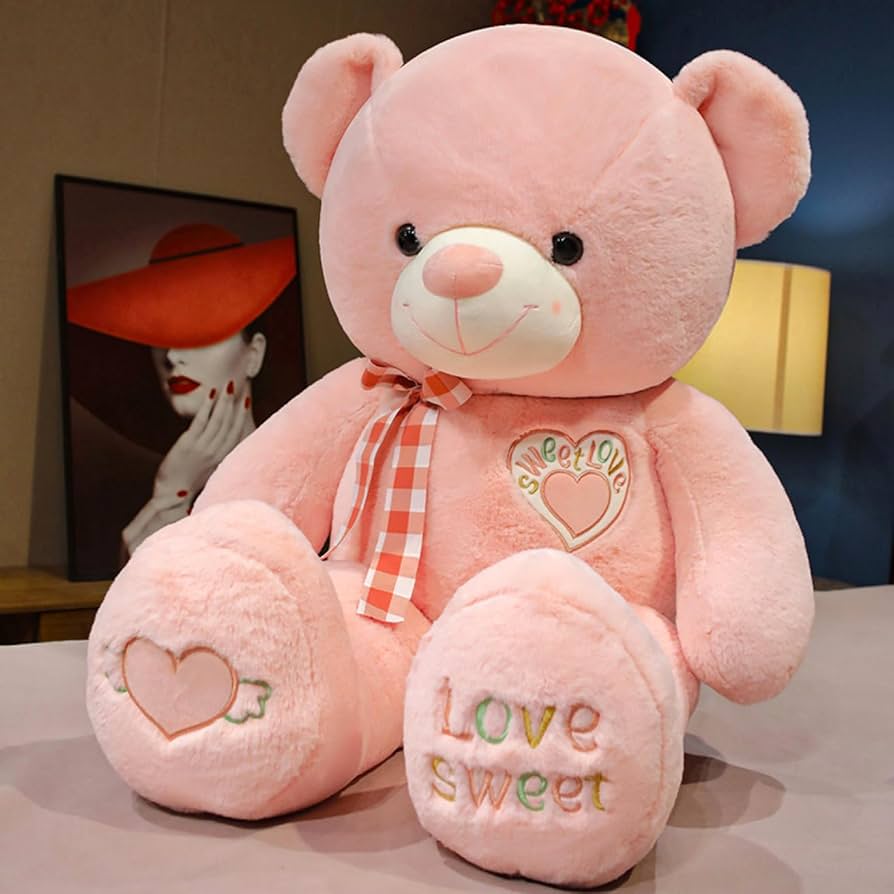 Amazon｜M．ASSOLATO ぬいぐるみ くま ピンク テディベア 熊