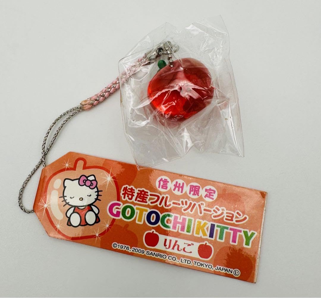 ご当地キティ 信州限定 りんご 特産フルーツ 根付けストラップ レア