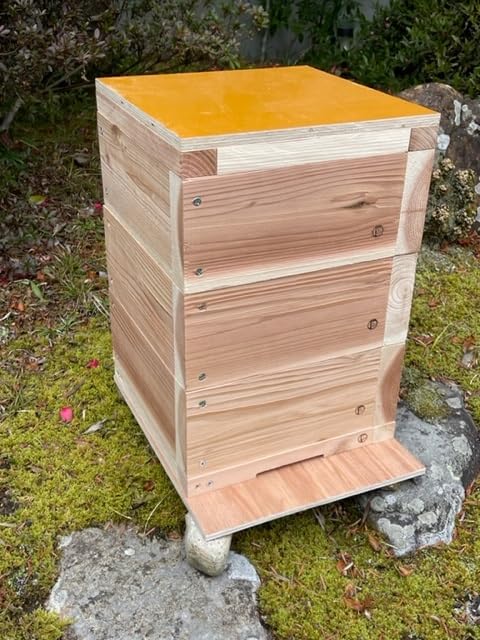 Amazon.co.jp: 日本みつばち用 飼育箱 簡単 重箱式巣箱 待ち箱 養蜂