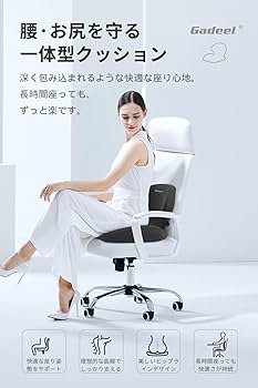 Amazon.co.jp: Gadeel 低反発 腰痛 クッション 座布団 一体型 ランバー