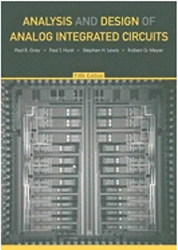 Amazon.com: Analysis and Design of Analog Integrated Circuits, 4th