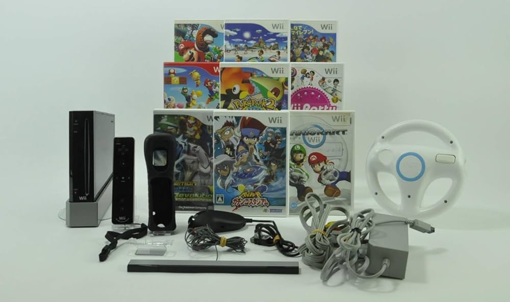 Amazon | マリオカートWii (「Wiiハンドル」×1同梱) | ゲーム機本体