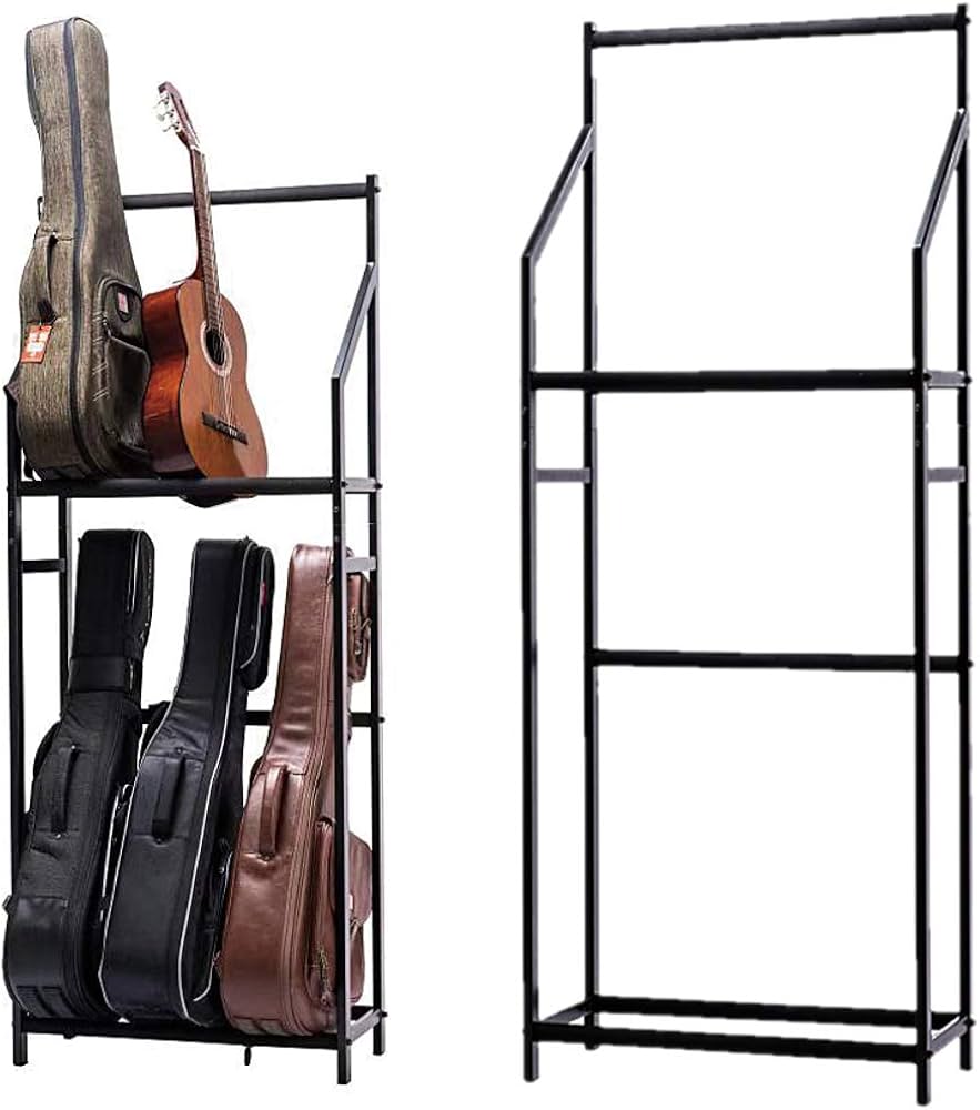 Amazon.co.jp: 【エムティ】ギタースタンド 2段 6本用 スチール製 組立