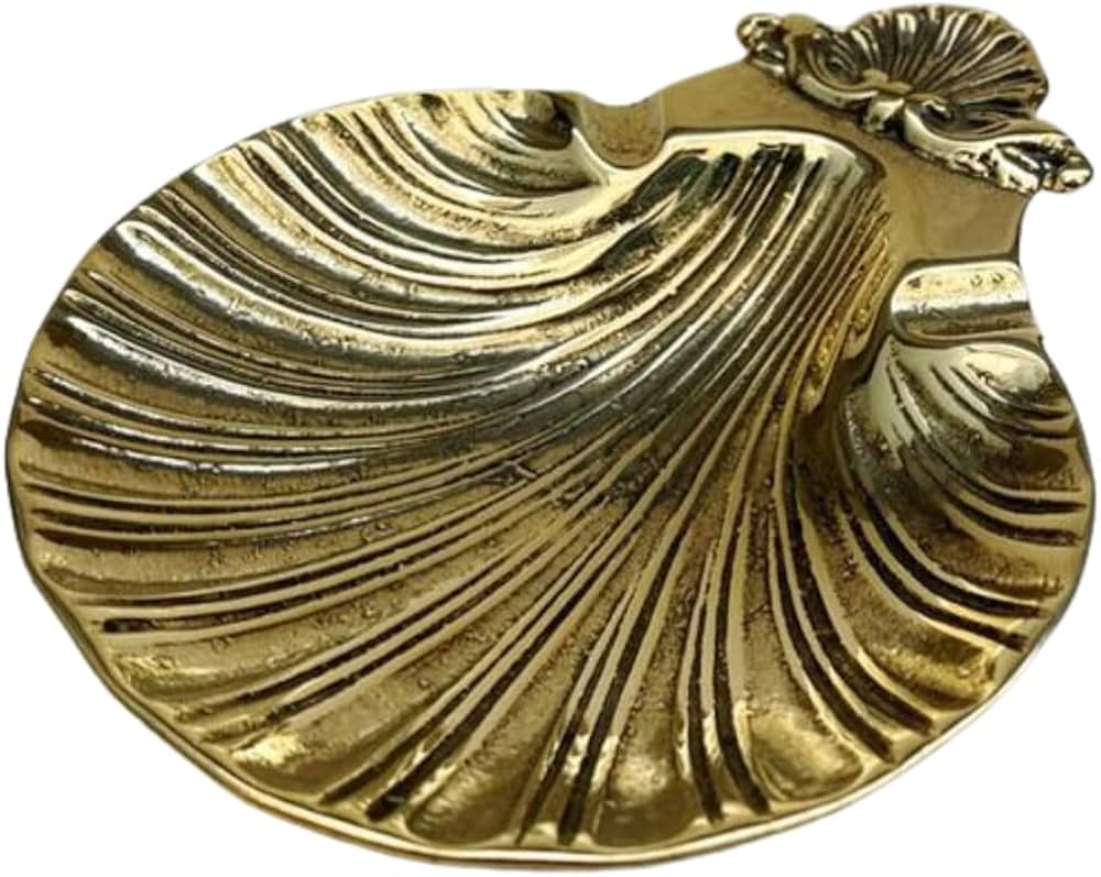 Amazon.co.jp: 灰皿 『 イタリアブラス シェル灰皿：ゴールド 』 釣銭