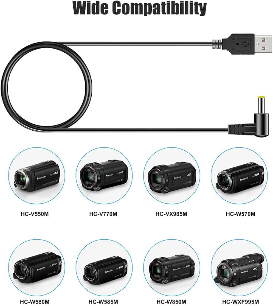 Amazon.com : PChero USB DC Cable for Panasonic K2GHYYS00002 HD