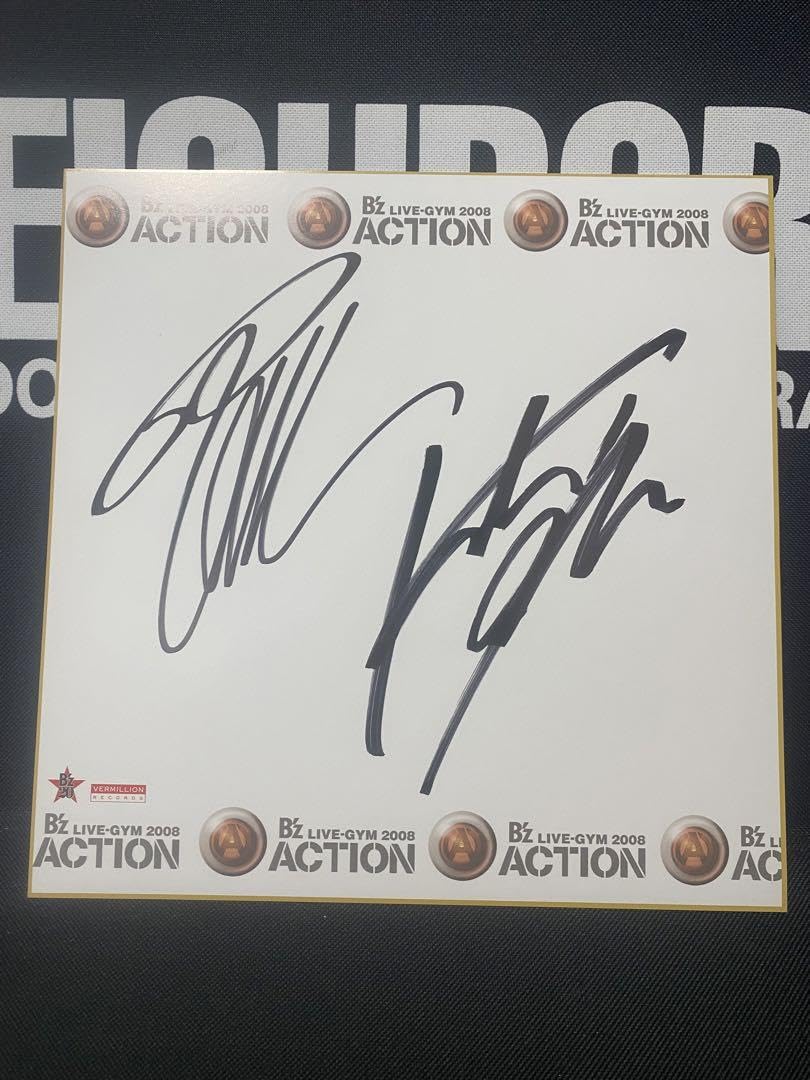 Amazon.co.jp: B'z 直筆サイン 色紙 稲葉さん 稲葉浩志 ACTION STARS