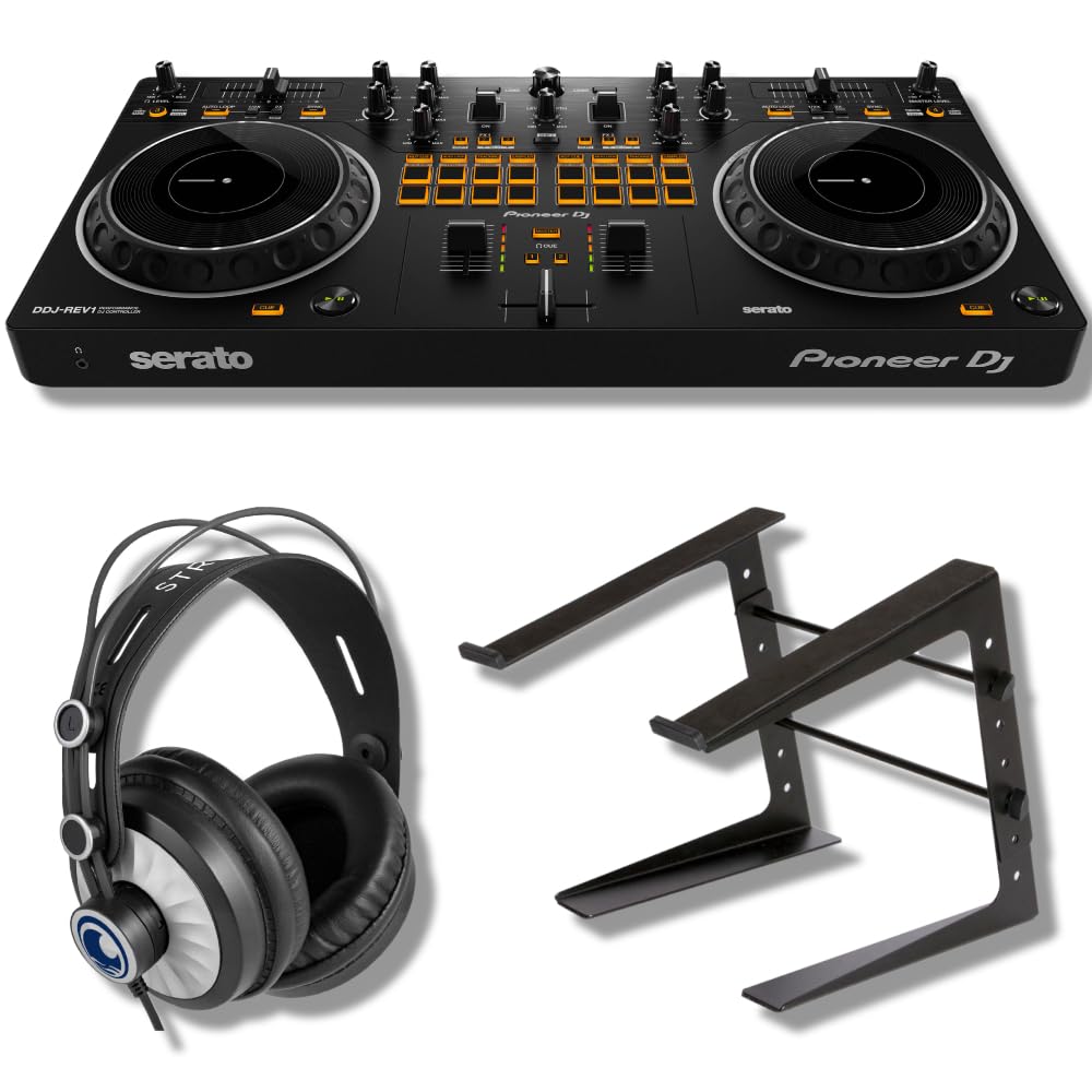 Amazon.com: Pioneer DDJ-REV1 DJ Controller Bundle with Adjustable