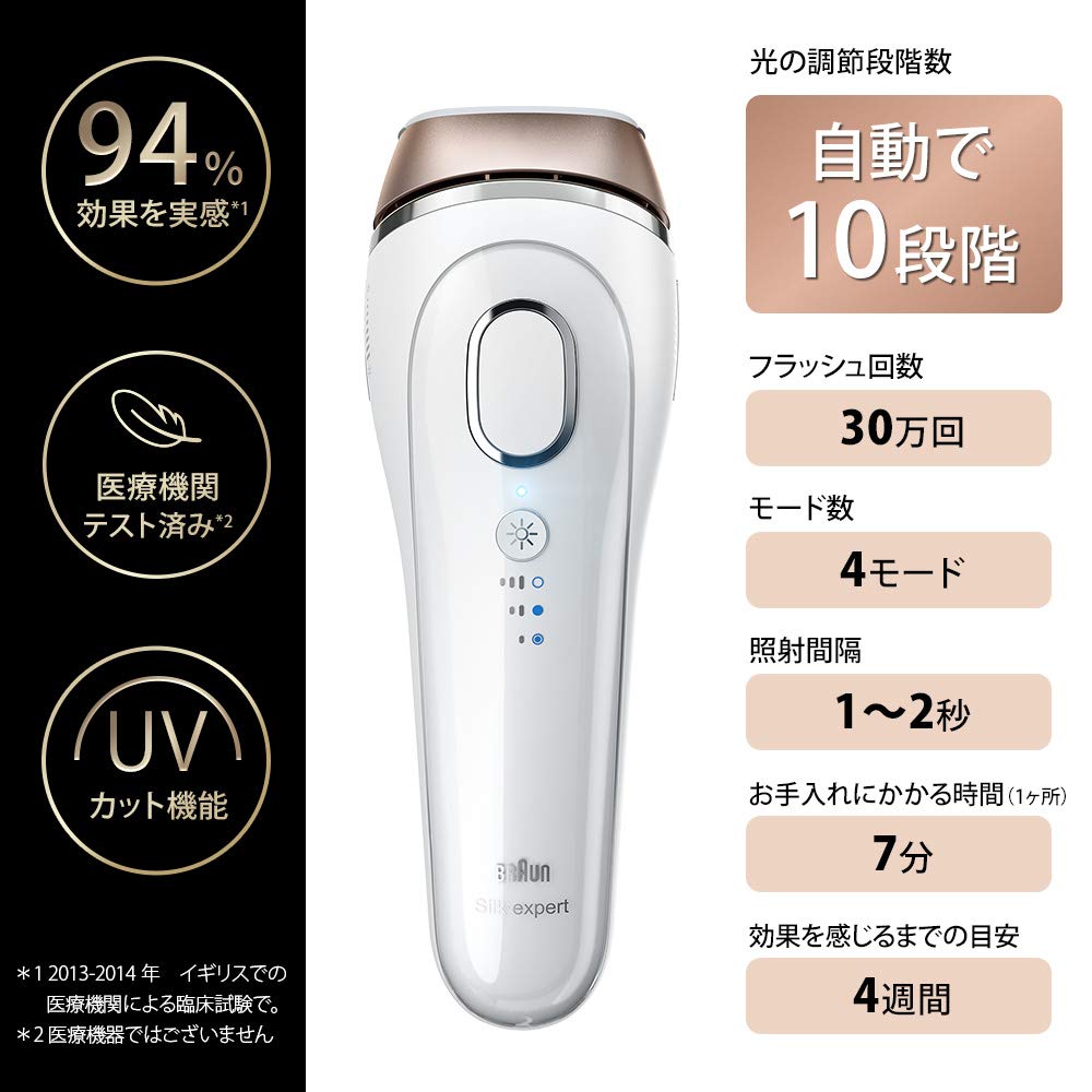 Amazon | ブラウン 光美容器 シルクエキスパート BD5007 ホワイト