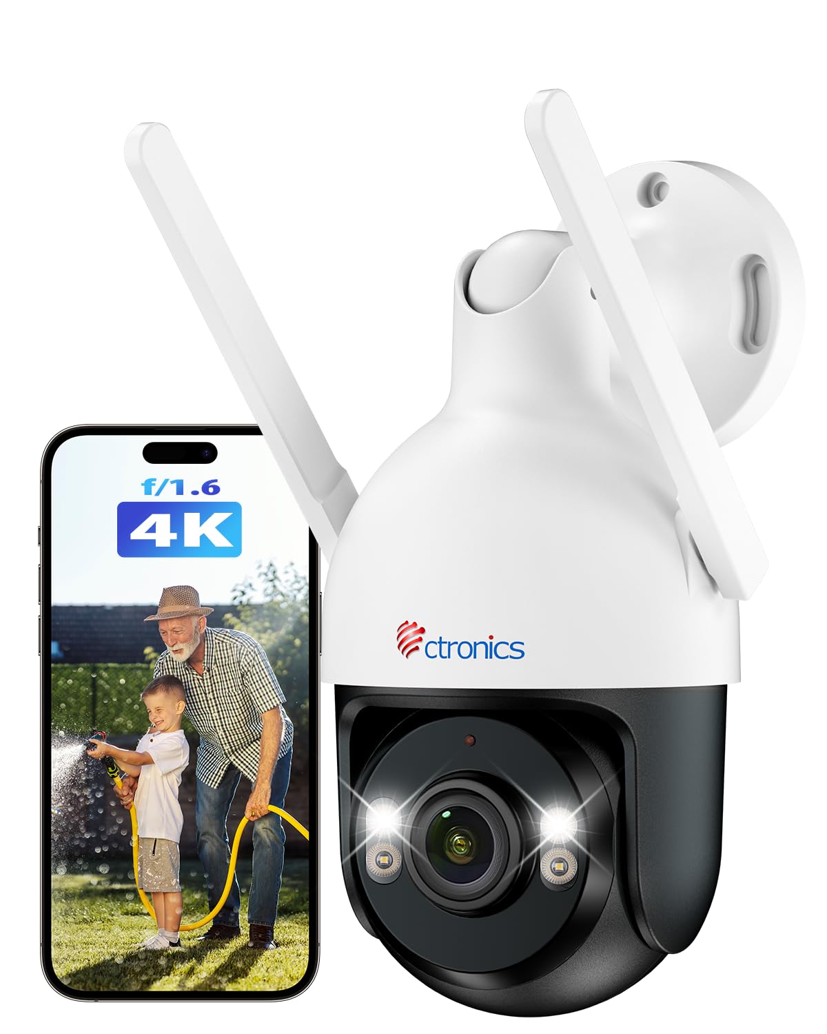 Amazon.co.jp: 【金属製】Ctronics 防犯カメラ 屋外 4K UHD AI人/車検