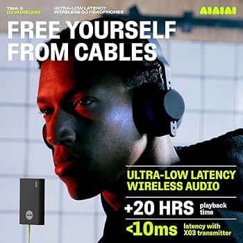 Amazon.com: Aiaiai TMA-2 DJ Wireless Headphones Over Ear, Fully