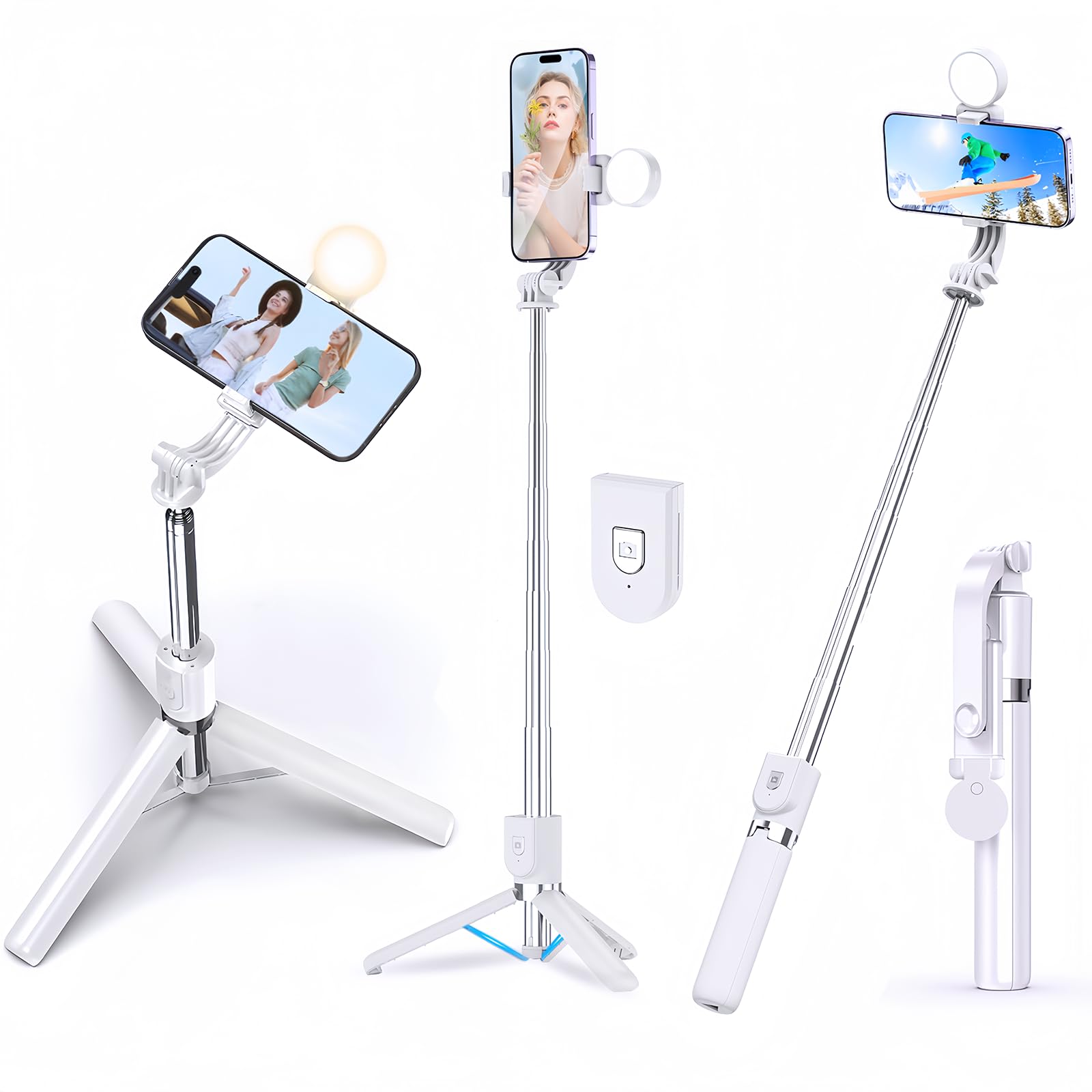 Amazon | 【新登場・軽量】自撮り棒 スマホ 三脚 自撮り スマホ