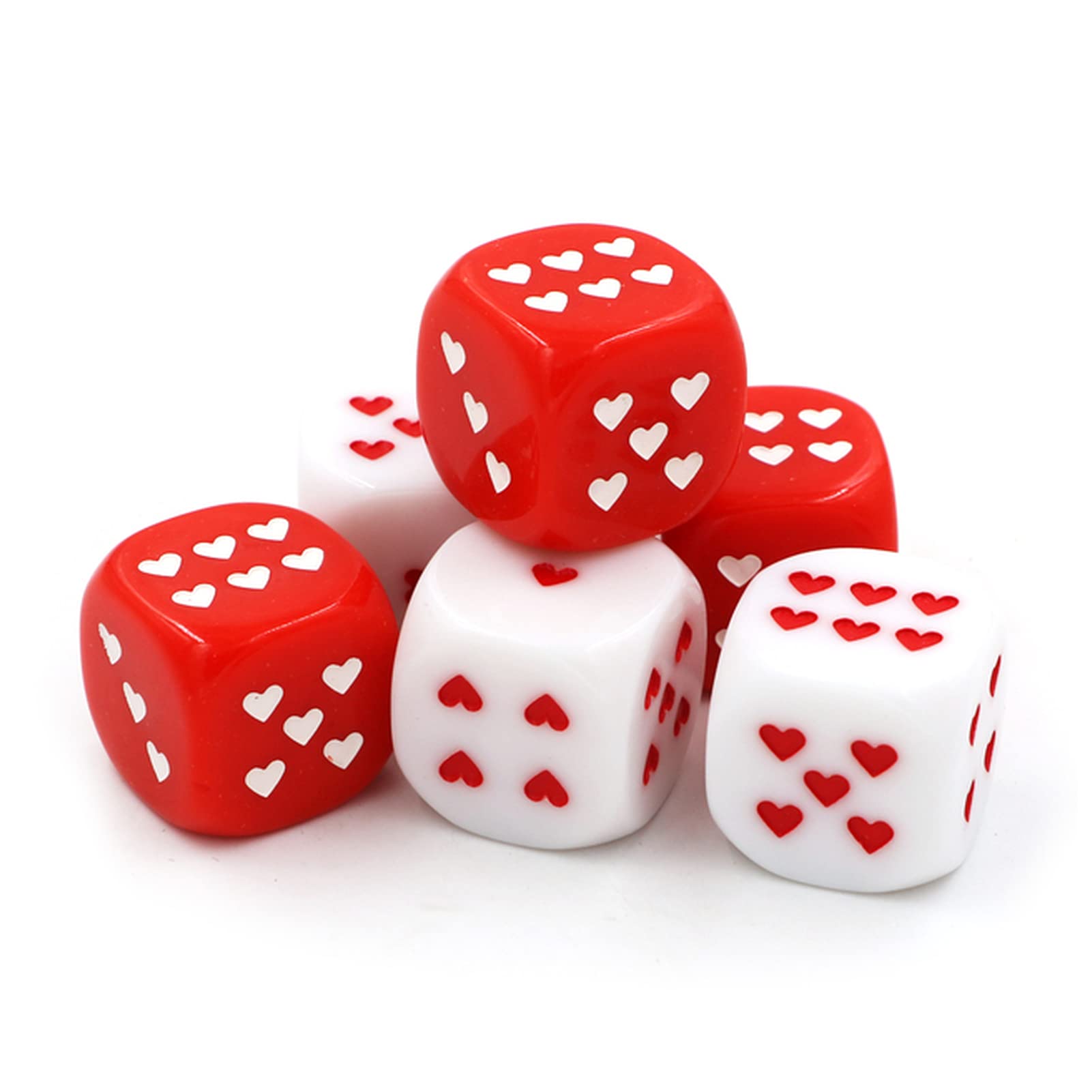 Amazon.co.jp: サイコロ 6PCS/パック新しいアクリルサイコロ25mm赤い