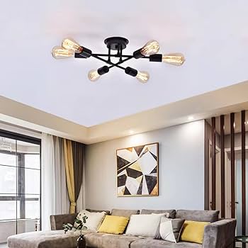 Amazon.co.jp : ペンダントライト 北欧風6灯 アンティークレトロ 天井