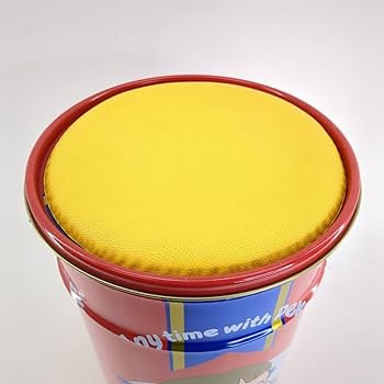 Amazon.co.jp: 昭和レトロ 不二家 ペコちゃん スツール缶 高さ 約40cm