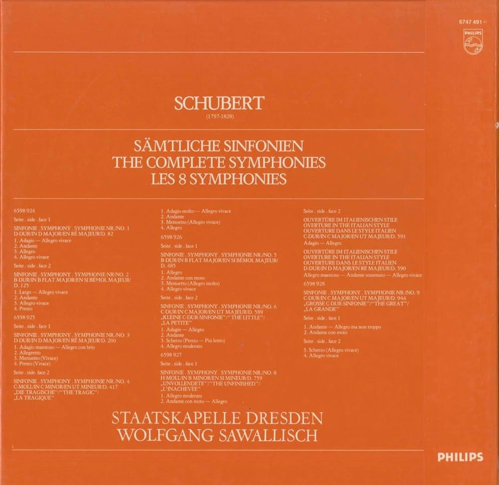 Amazon.com: Schubert:Complete Symphonies,Overture in The Italian
