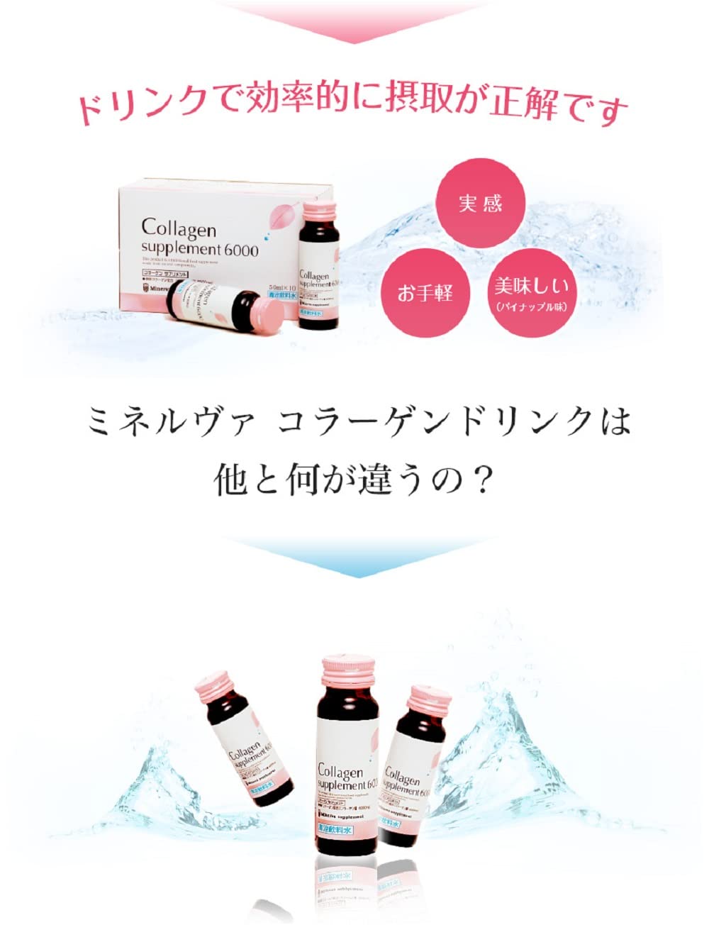 Amazon | 京都薬品ヘルスケア ミネルヴァ コラーゲン6000 （10本入×1箱