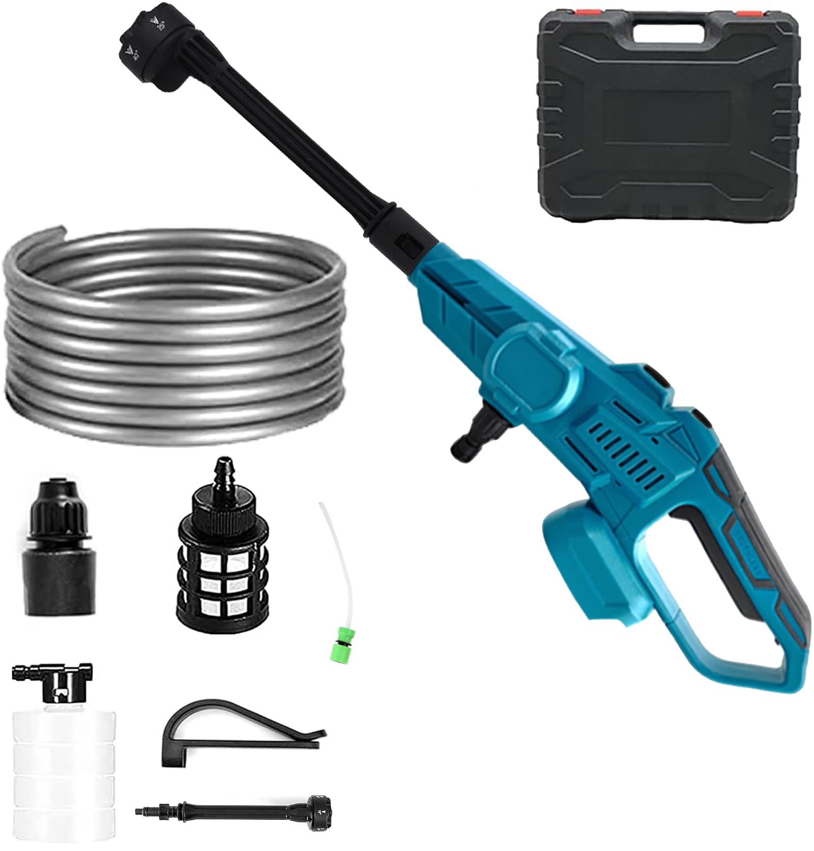 Amazon | 【8MPa】【3段階水圧調整】高圧洗浄機 コードレス 充電式 3
